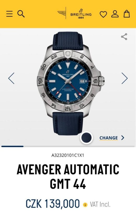 Avenger GMT 44 Automatické Pánské Hodinky A32320101C1X1