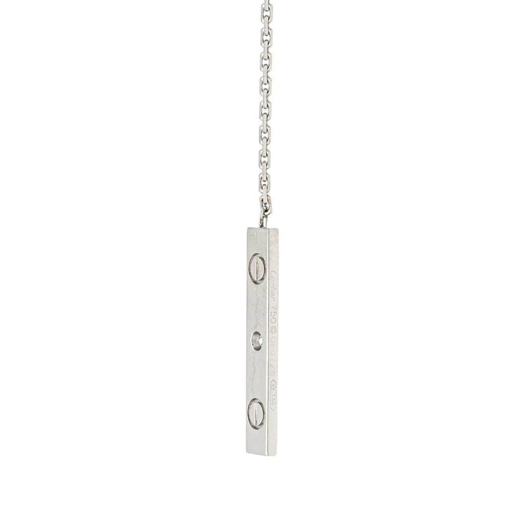 Cartier Love Negligee Náhrdelník z Bílého Zlata s Diamantem