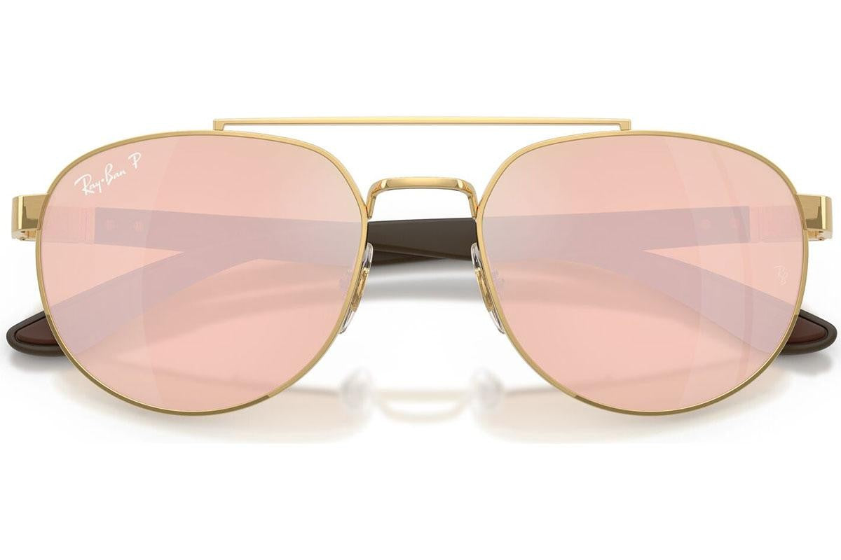 Ray-Ban RB3736CH 001/I0 Polarized Sluneční Brýle Zlatá Růžová