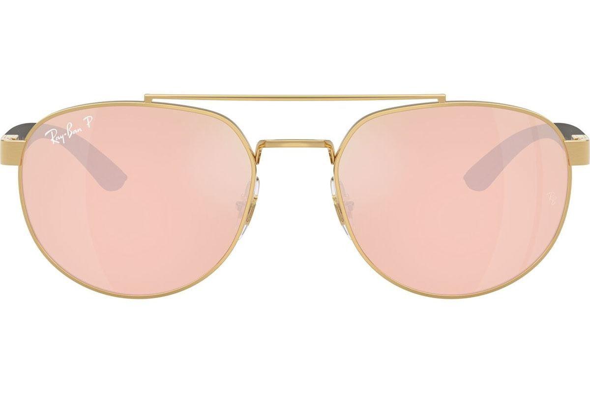 Ray-Ban RB3736CH 001/I0 Polarized Sluneční Brýle Zlatá Růžová