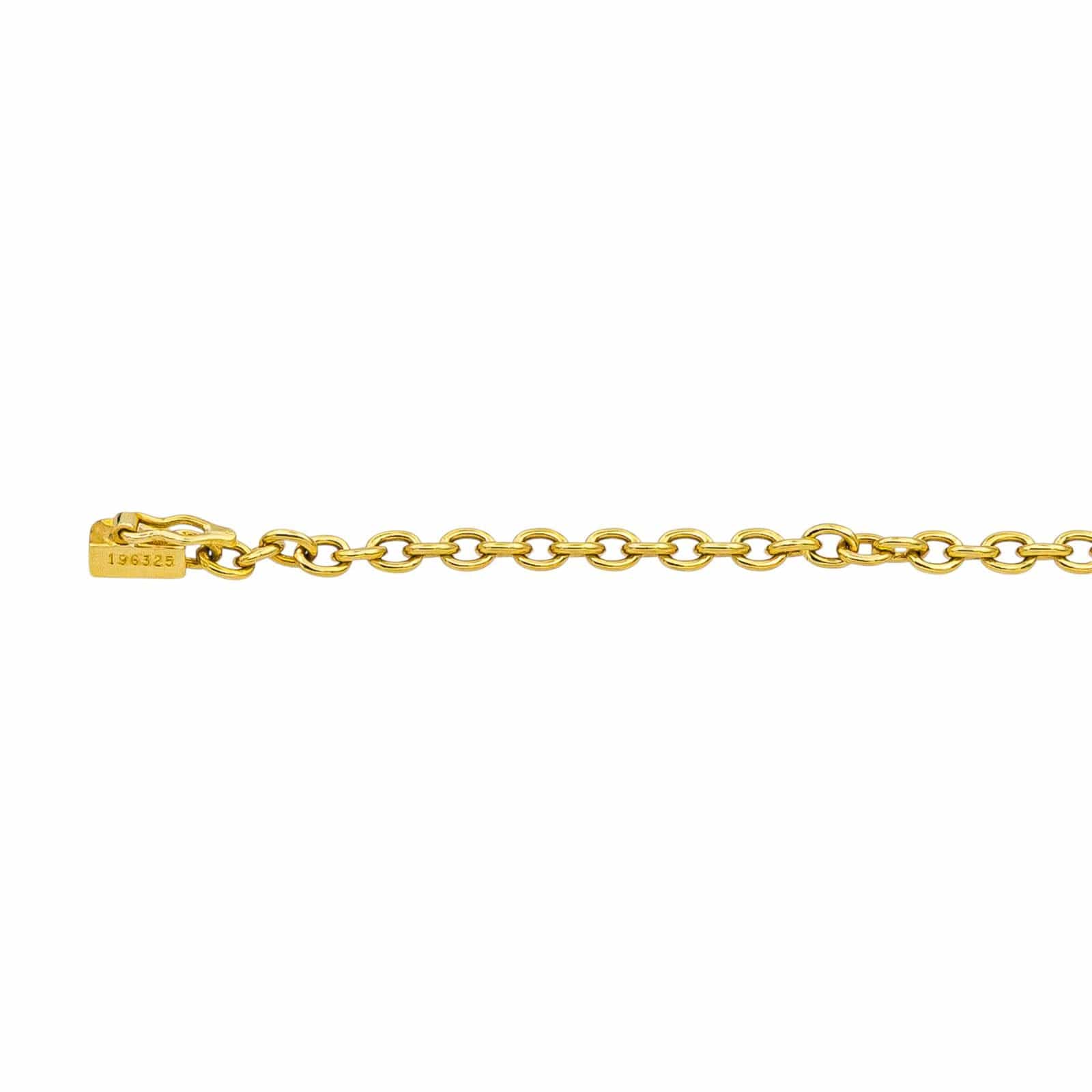 Cartier Stirrup Náhrdelník ze Žlutého a Bílého Zlata
