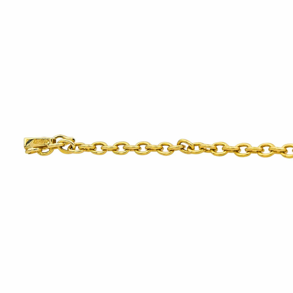 Cartier Stirrup Náhrdelník ze Žlutého a Bílého Zlata