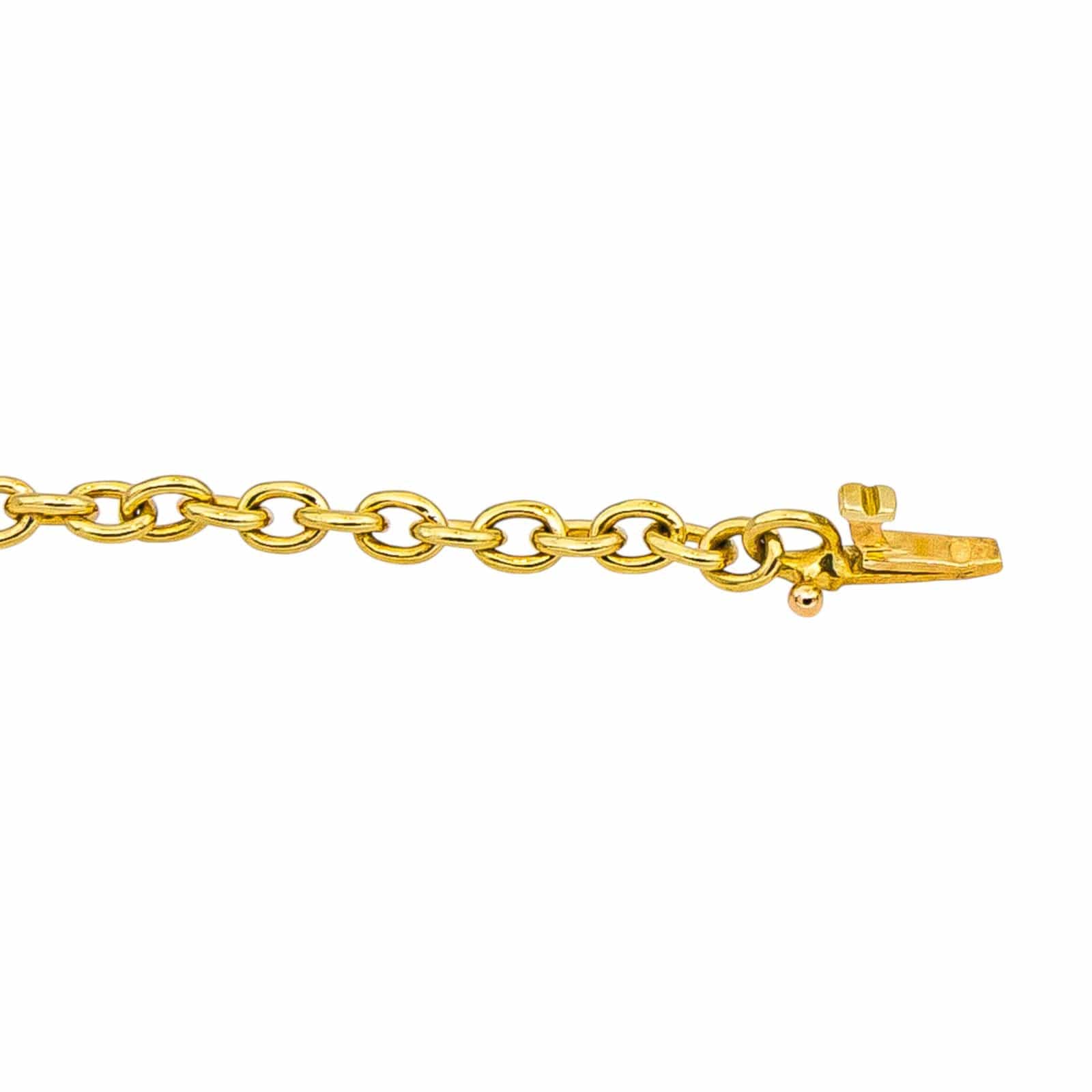 Cartier Stirrup Náhrdelník ze Žlutého a Bílého Zlata