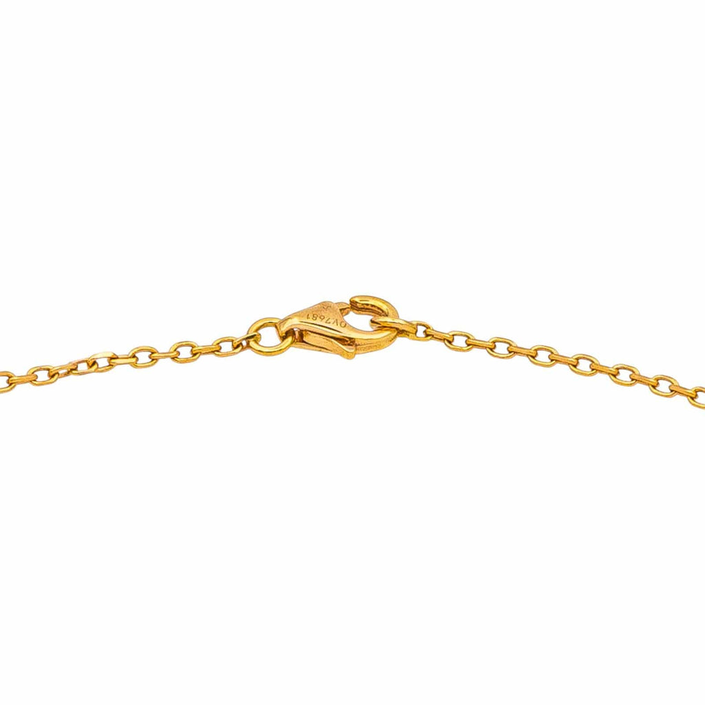 Cartier Heart Náhrdelník ze Žlutého Zlata se Safírem