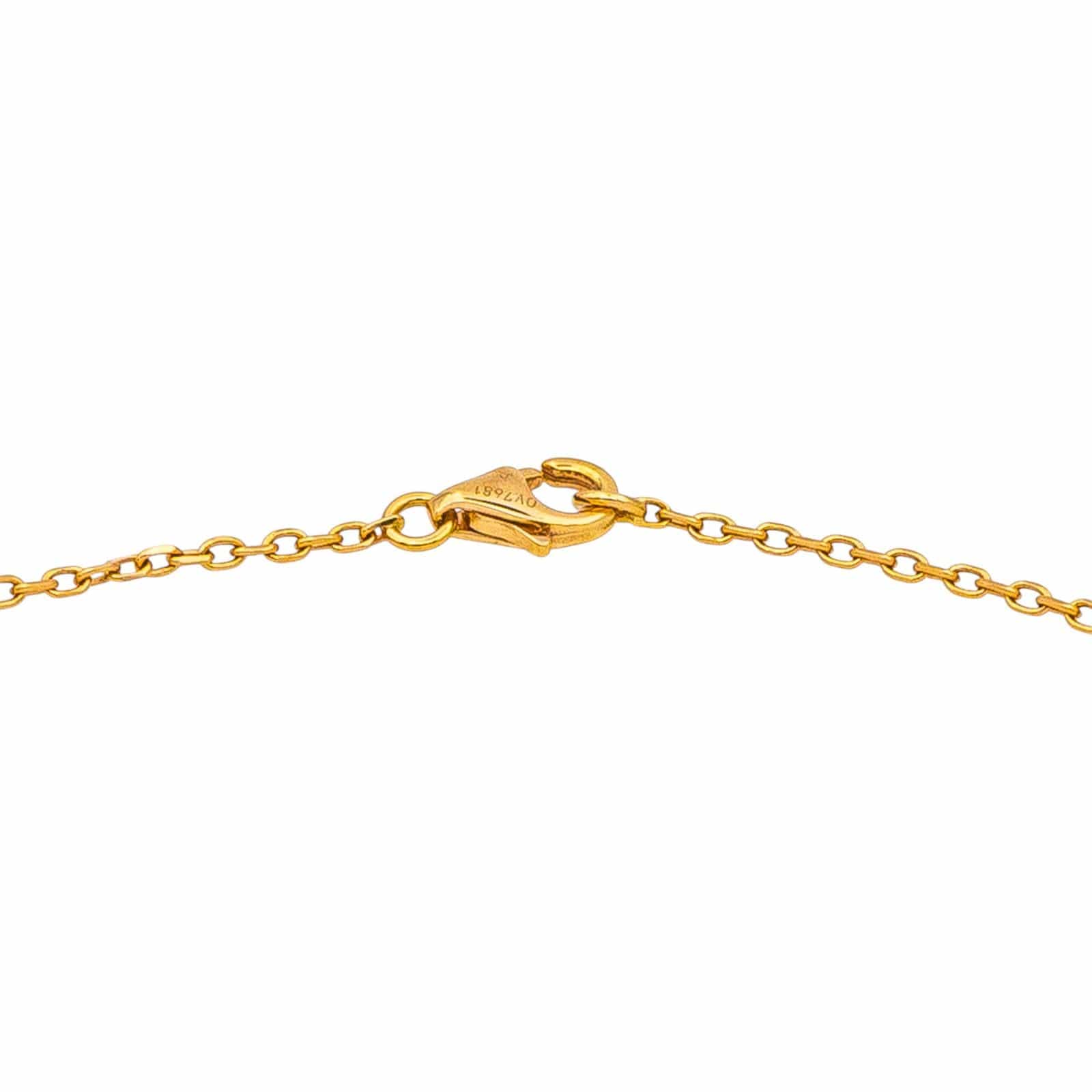 Cartier Heart Náhrdelník ze Žlutého Zlata se Safírem
