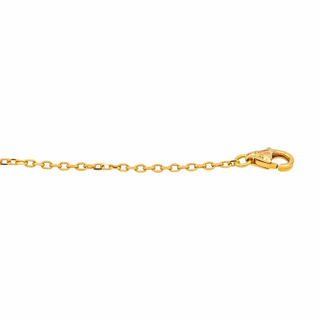 Cartier Heart Náhrdelník ze Žlutého Zlata se Safírem