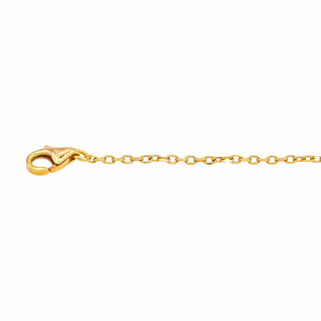 Cartier Heart Náhrdelník ze Žlutého Zlata se Safírem