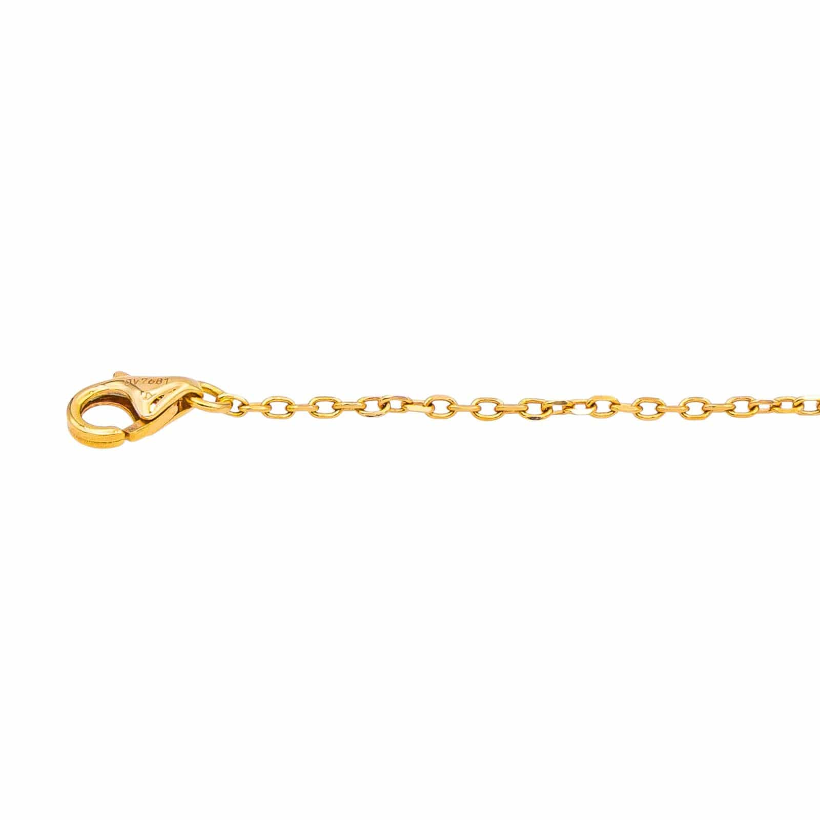 Cartier Heart Náhrdelník ze Žlutého Zlata se Safírem