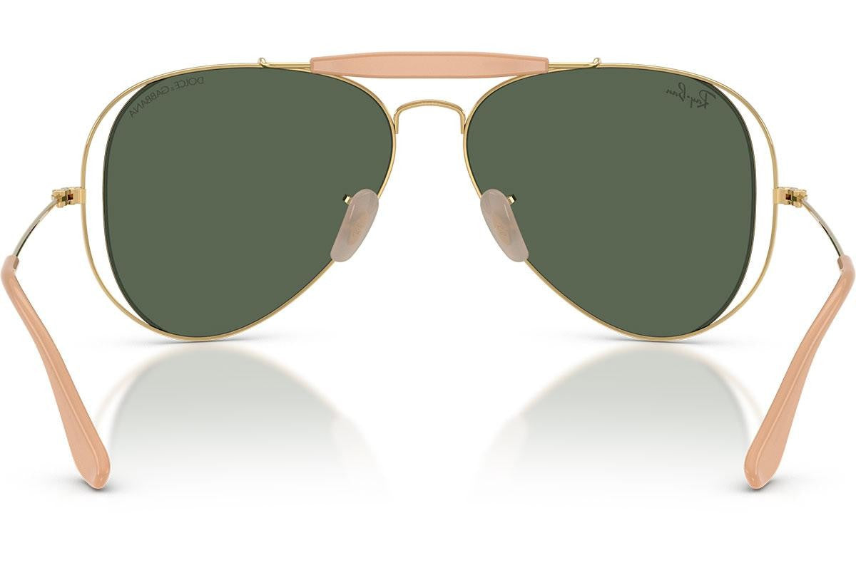 Ray-Ban RB3029M Aviator Sluneční Brýle Zlatá Zelená