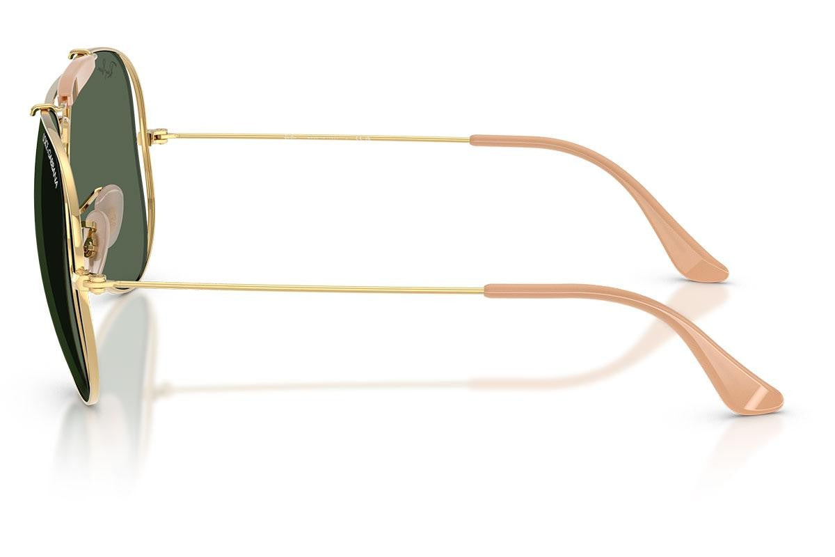 Ray-Ban RB3029M Aviator Sluneční Brýle Zlatá Zelená