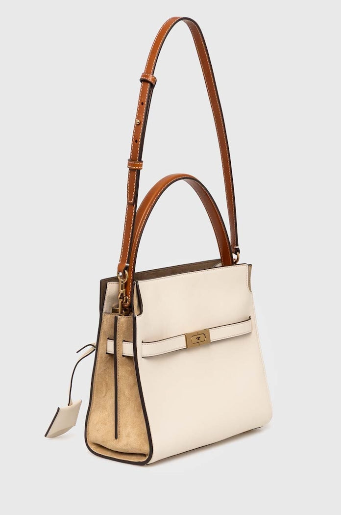 Tory Burch Lee Radziwill Shopper Kožená Kabelka Béžová 158641.122