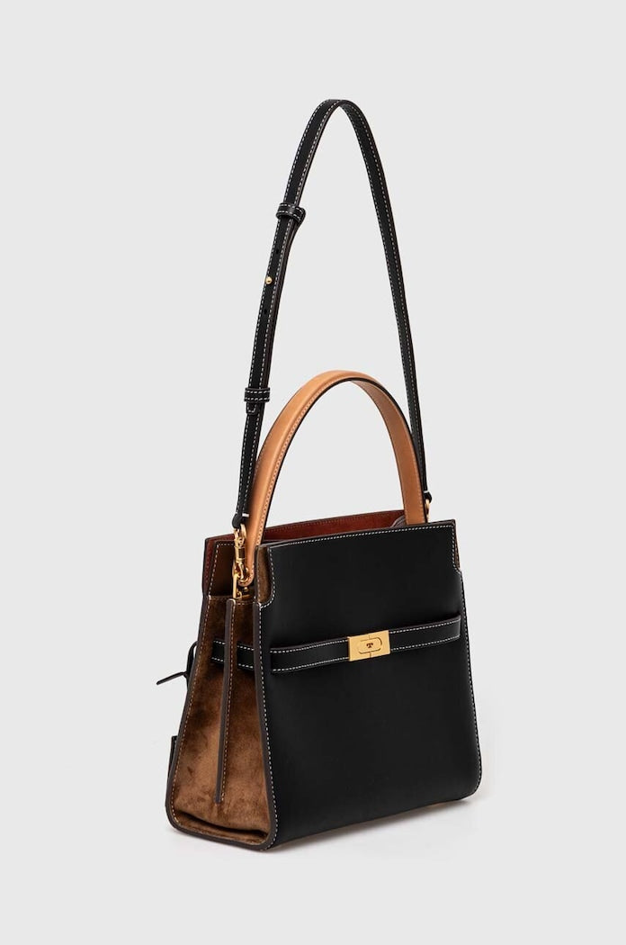 Tory Burch Lee Radziwill Shopper Kožená Kabelka Černá 61302.001