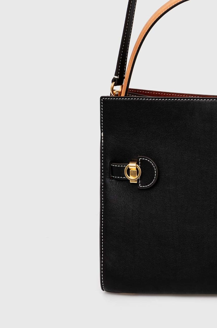 Tory Burch Lee Radziwill Shopper Kožená Kabelka Černá 61302.001