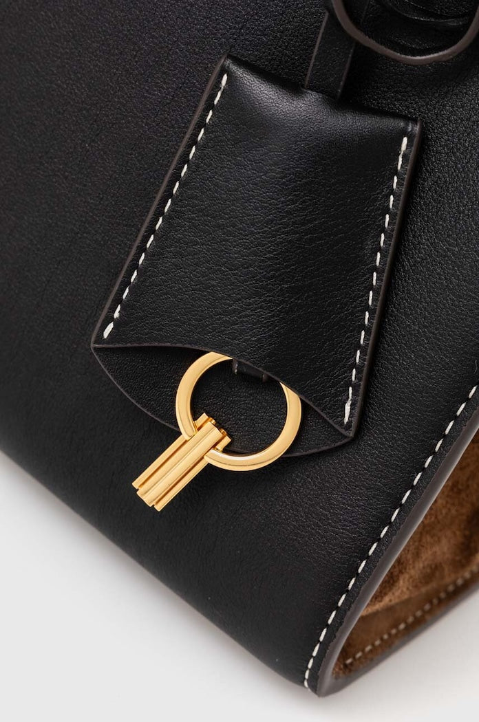 Tory Burch Lee Radziwill Shopper Kožená Kabelka Černá 61302.001