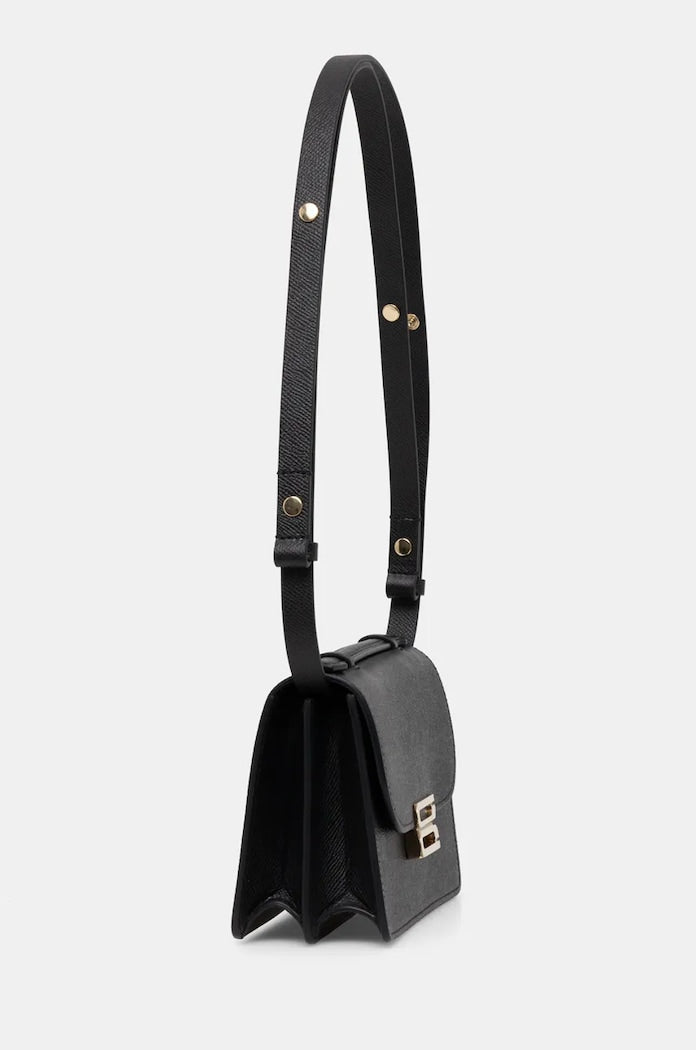 Victoria Beckham Crossbody Kožená Kabelka Černá B424AAC005975A
