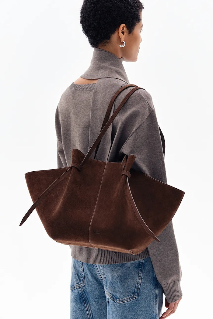 Yuzefi Large Mochi Shopper Kožená Kabelka Hnědá YUZAW23-HB-LM-S004