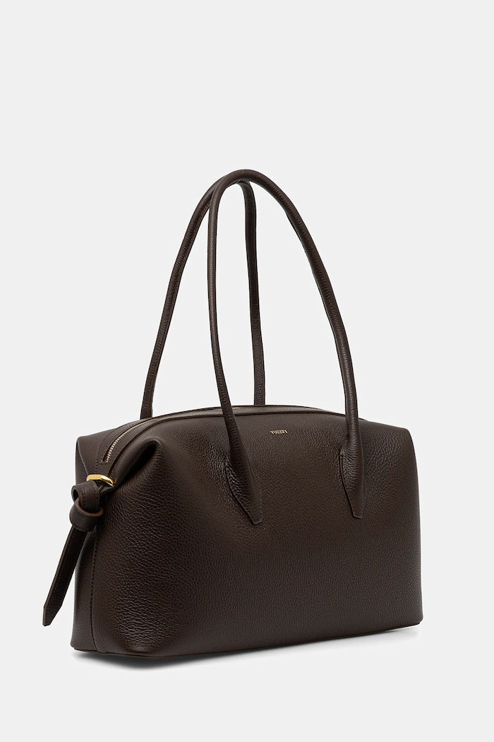 Yuzefi Brioche Duffle Kožená Shopper Kabelka Hnědá YUZPF25-HB-BD-L038