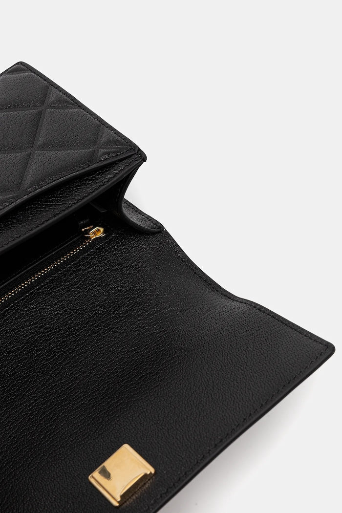 Tory Burch Fleming Kožená Crossbody Kabelka Černá 164800-001