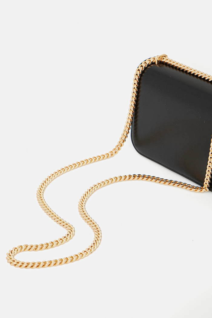 Tory Burch Eleanor Kožená Crossbody Kabelka Černá