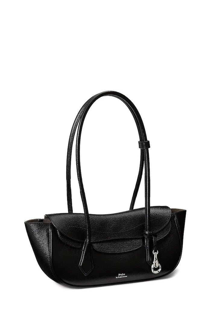 Polo Ralph Lauren Tote Kožená Dámská Kabelka Černá 428P11034