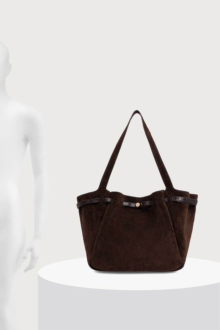 Tory Burch Romy Tote Dámská Semišová Kabelka Hnědá 186348