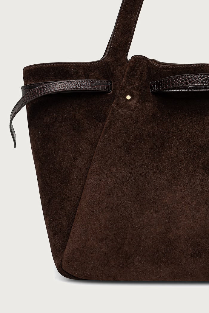 Tory Burch Romy Tote Dámská Semišová Kabelka Hnědá 186348