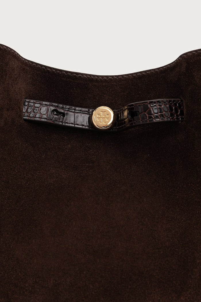 Tory Burch Romy Tote Dámská Semišová Kabelka Hnědá 186348