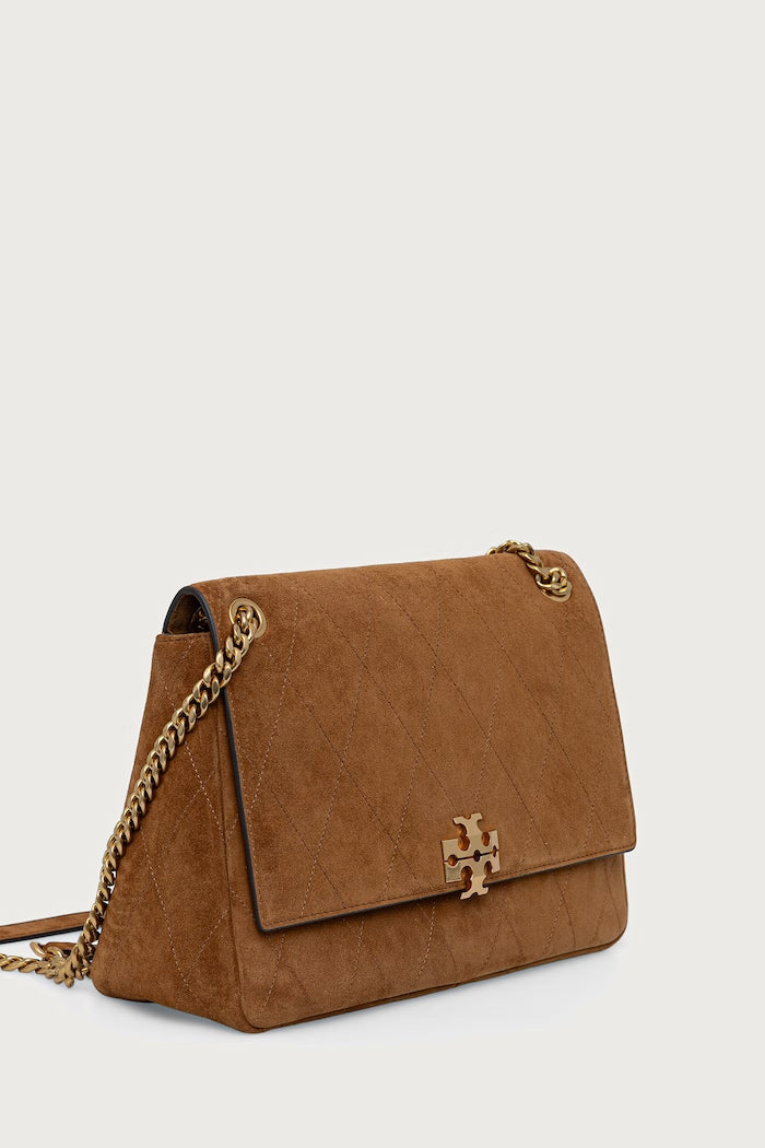 Tory Burch Charlie Crossbody Semišová Kabelka Hnědá 183357