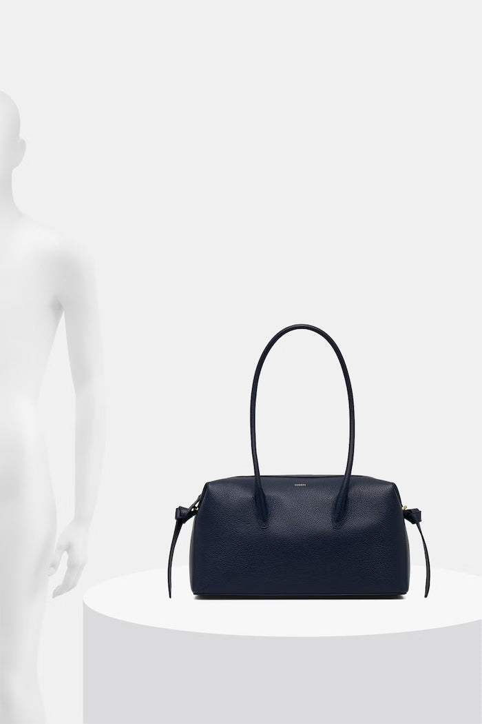 Yuzefi Brioche Duffle Shopper Kožená Kabelka Námořnická Modř YUZSS26-HB-BD-L063