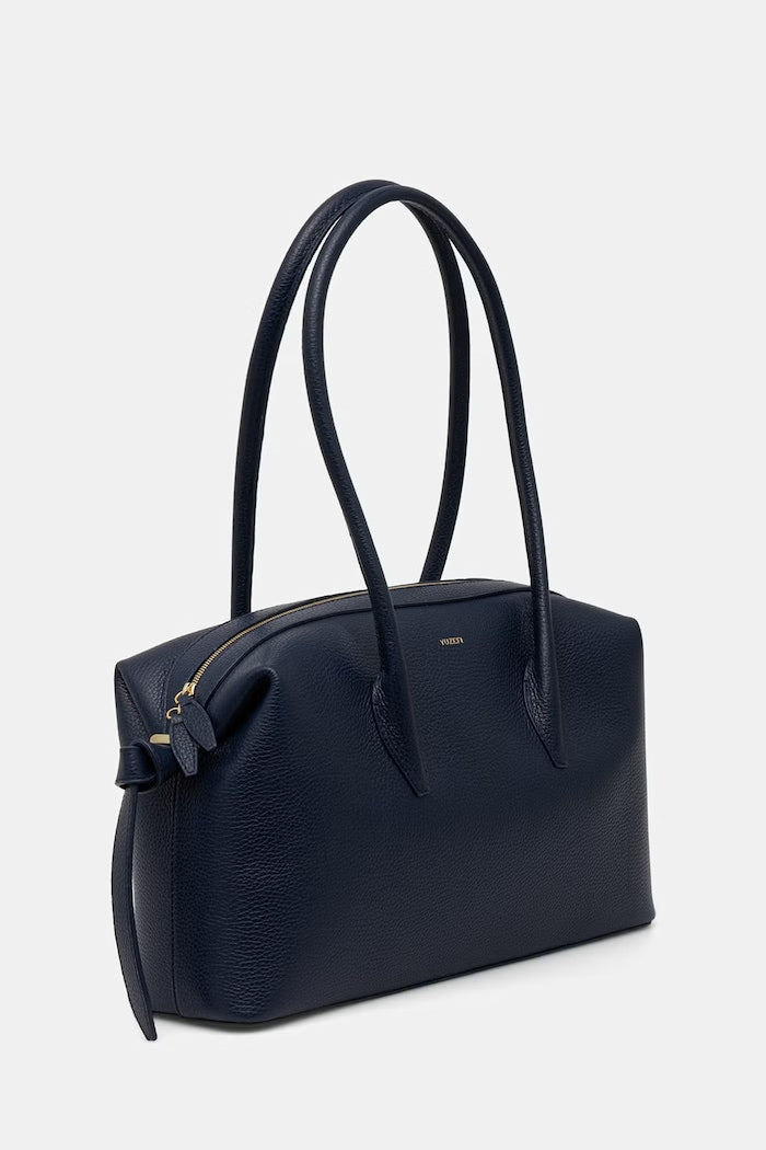 Yuzefi Brioche Duffle Shopper Kožená Kabelka Námořnická Modř YUZSS26-HB-BD-L063
