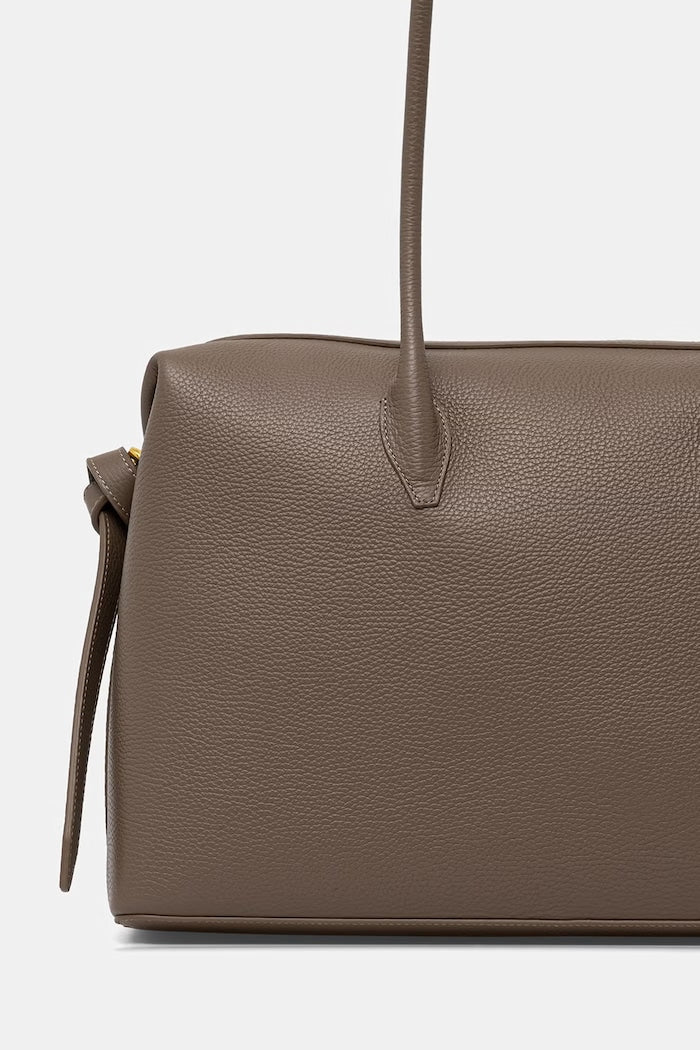 Yuzefi Large Brioche Duffle Shopper Kožená Kabelka Hnědá YUZRS26-HB-LBD-L052