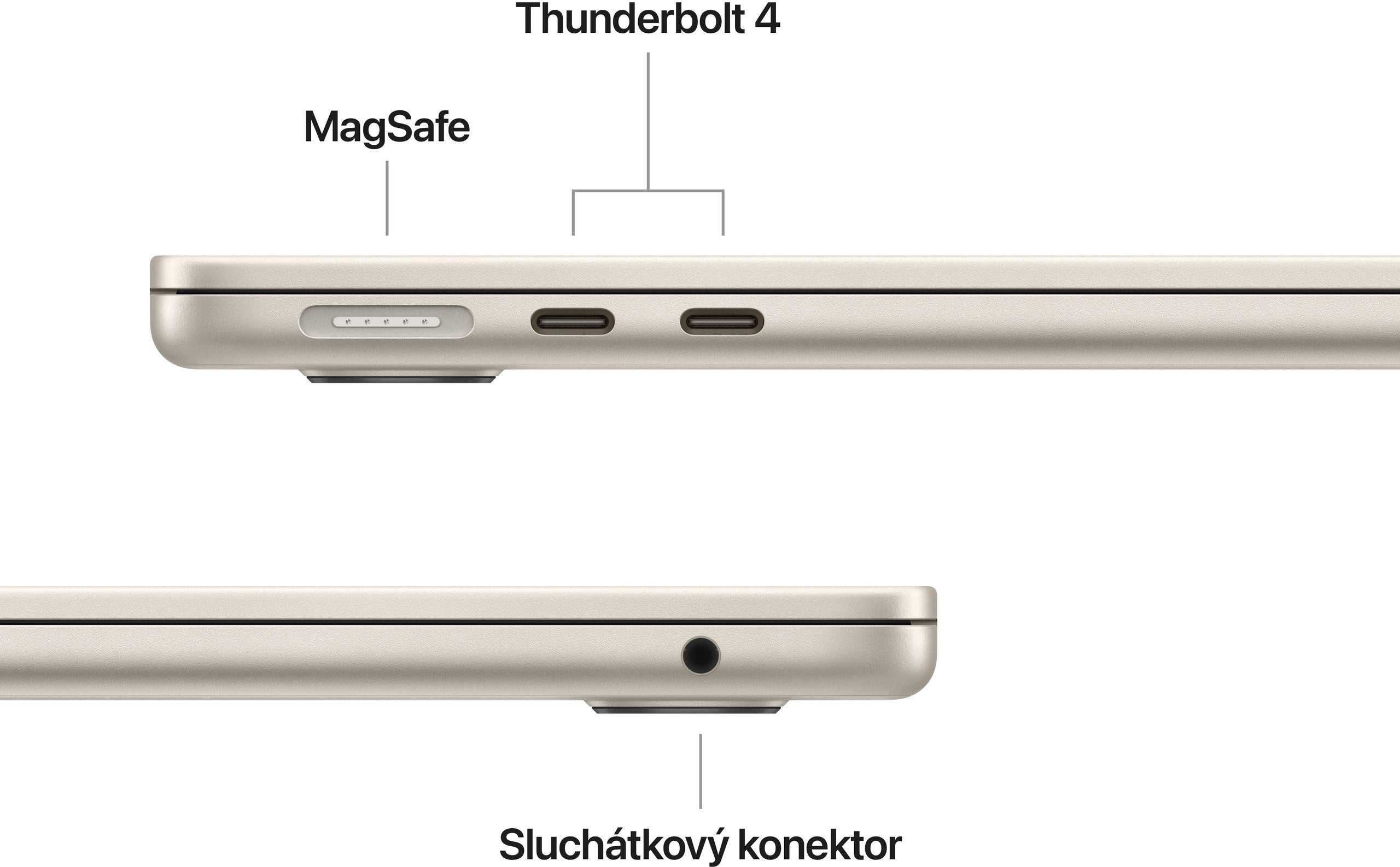 Apple MacBook Air 13" M5 2026 Hvězdně Bílá