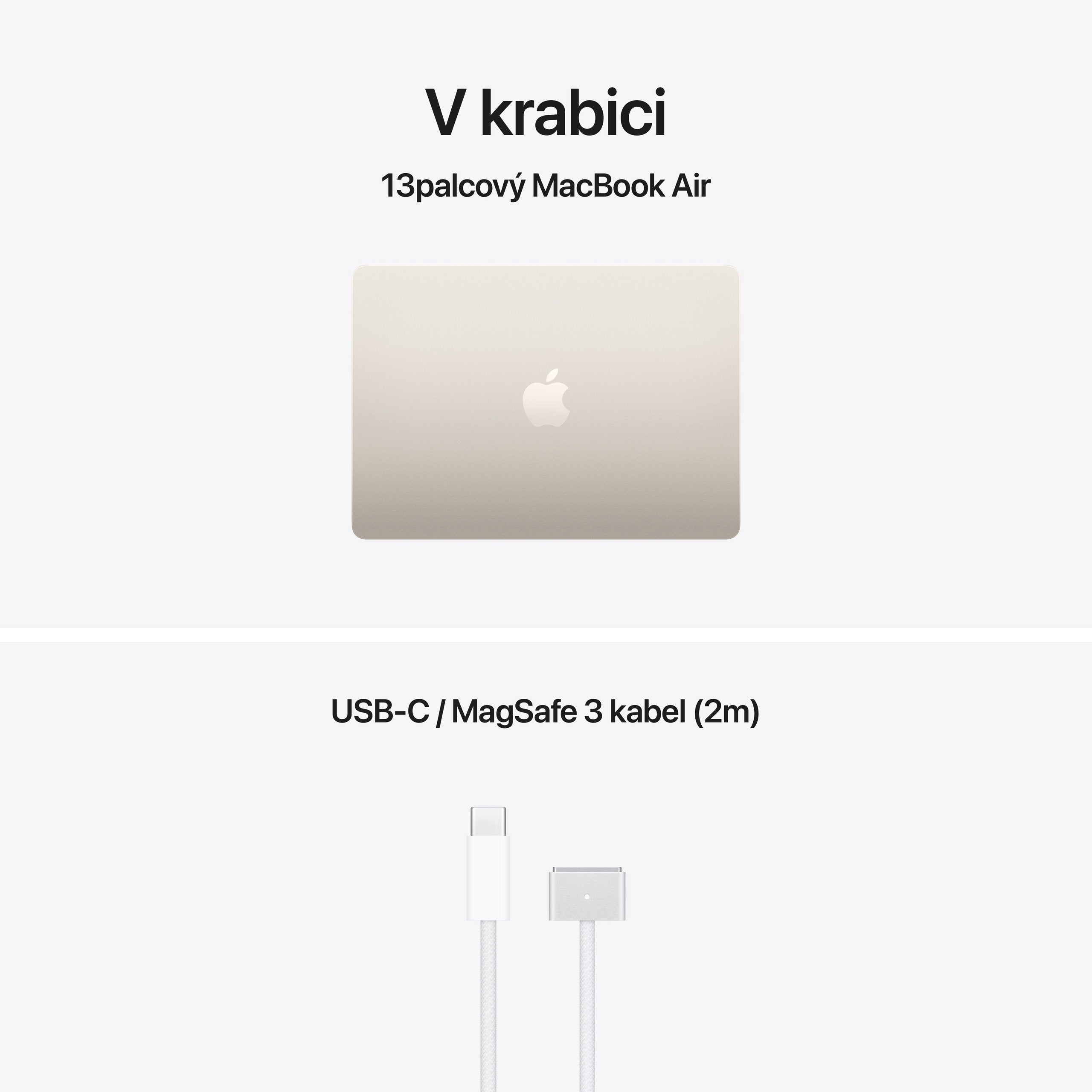 Apple MacBook Air 13" M5 2026 Hvězdně Bílá