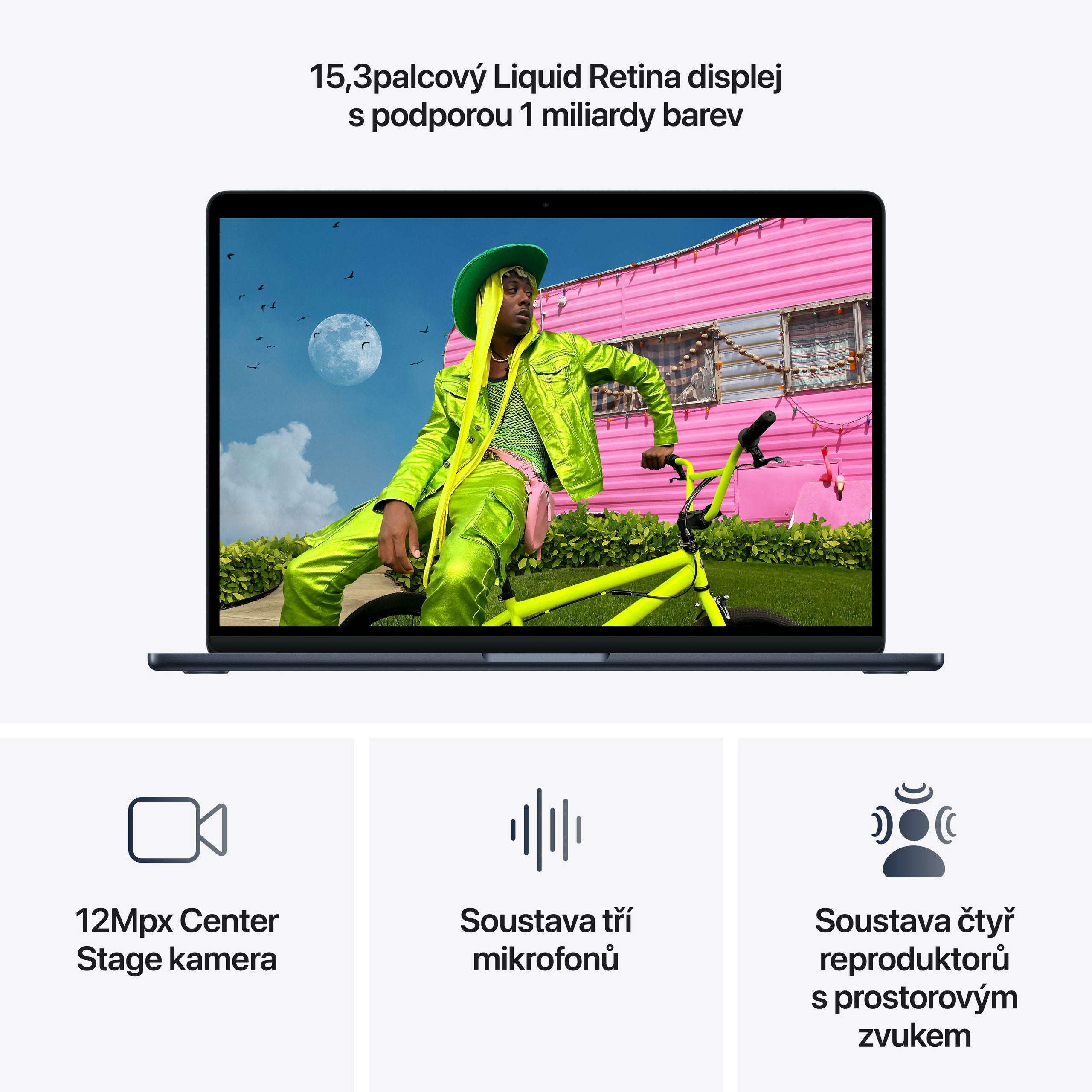 Apple MacBook Air 15" M5 2026 Temně Inkoustový