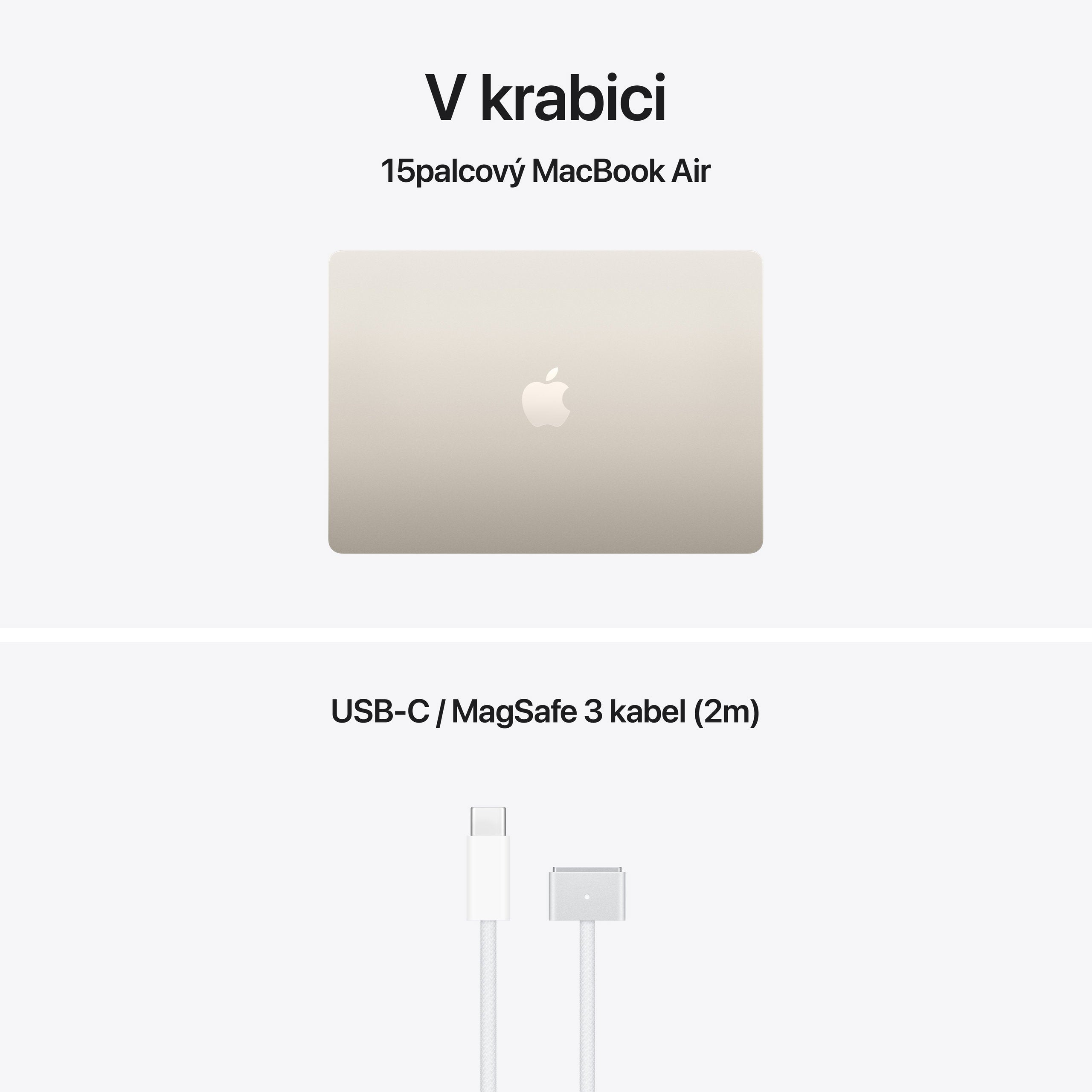 Apple MacBook Air 15" M5 2026 Hvězdně Bílý