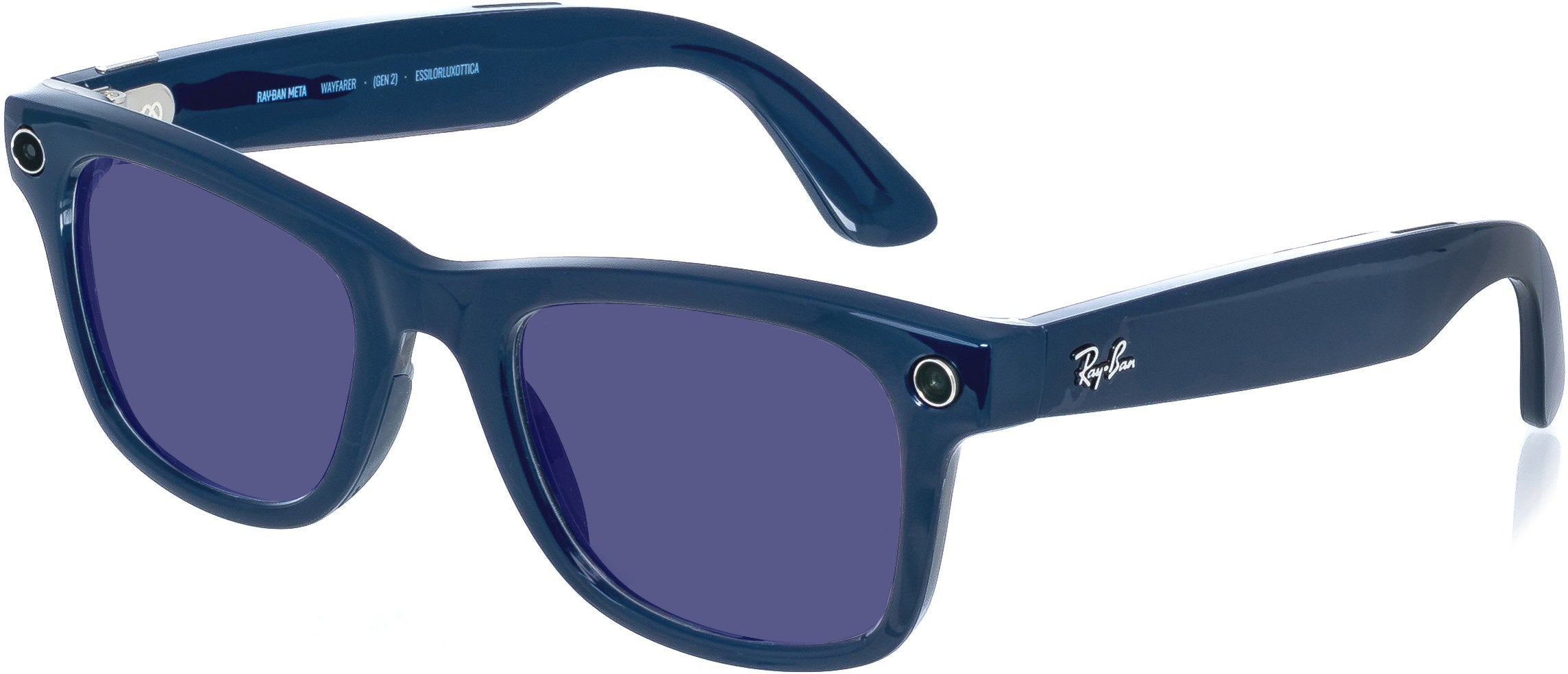 Meta Wayfarer Chytré Brýle Gen 2 Lesklá Kosmická Modrá Čirá až Safírová