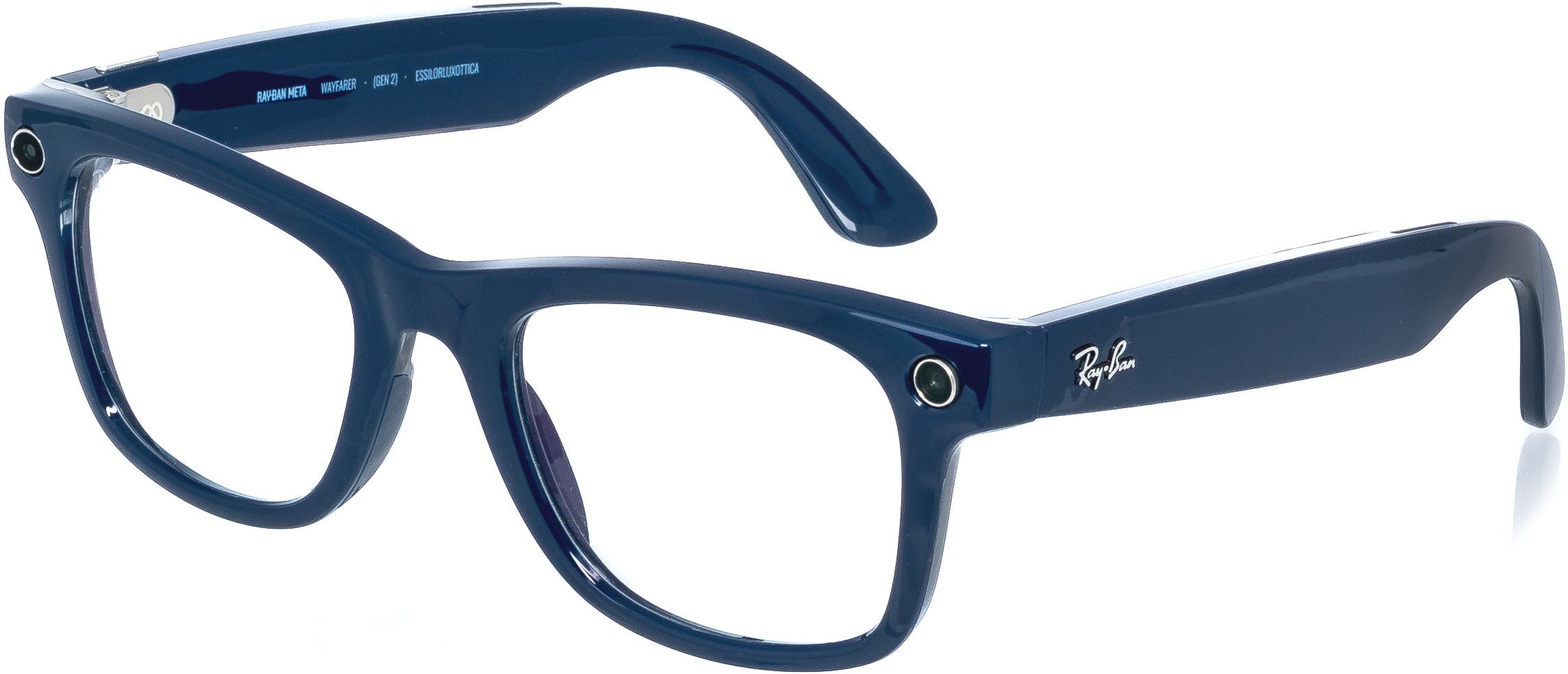 Meta Wayfarer Chytré Brýle Gen 2 Lesklá Kosmická Modrá Čirá až Safírová OC003d29