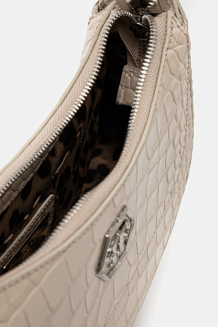 Philipp Plein Shopper Kožená Kabelka Béžová SAEA WBA2064 PLE010N