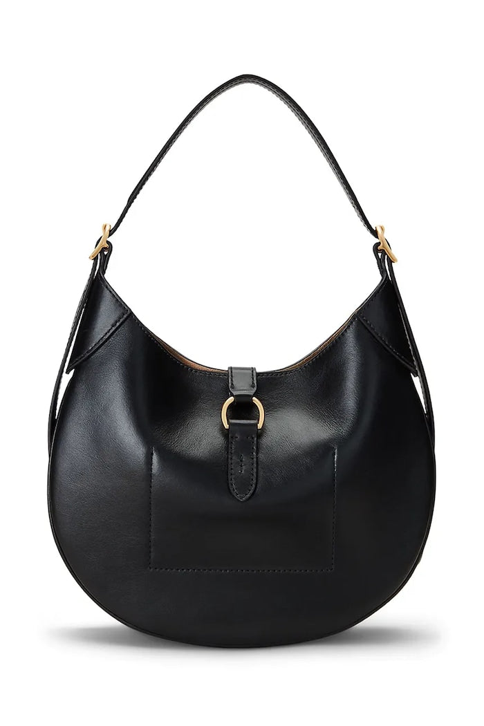 Polo Ralph Lauren Hobo Kožená Kabelka Černá 428944017