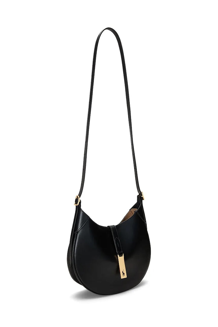 Polo Ralph Lauren Hobo Kožená Kabelka Černá 428944017