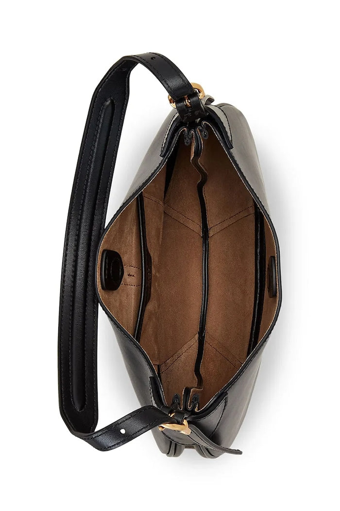 Polo Ralph Lauren Hobo Kožená Kabelka Černá 428944017