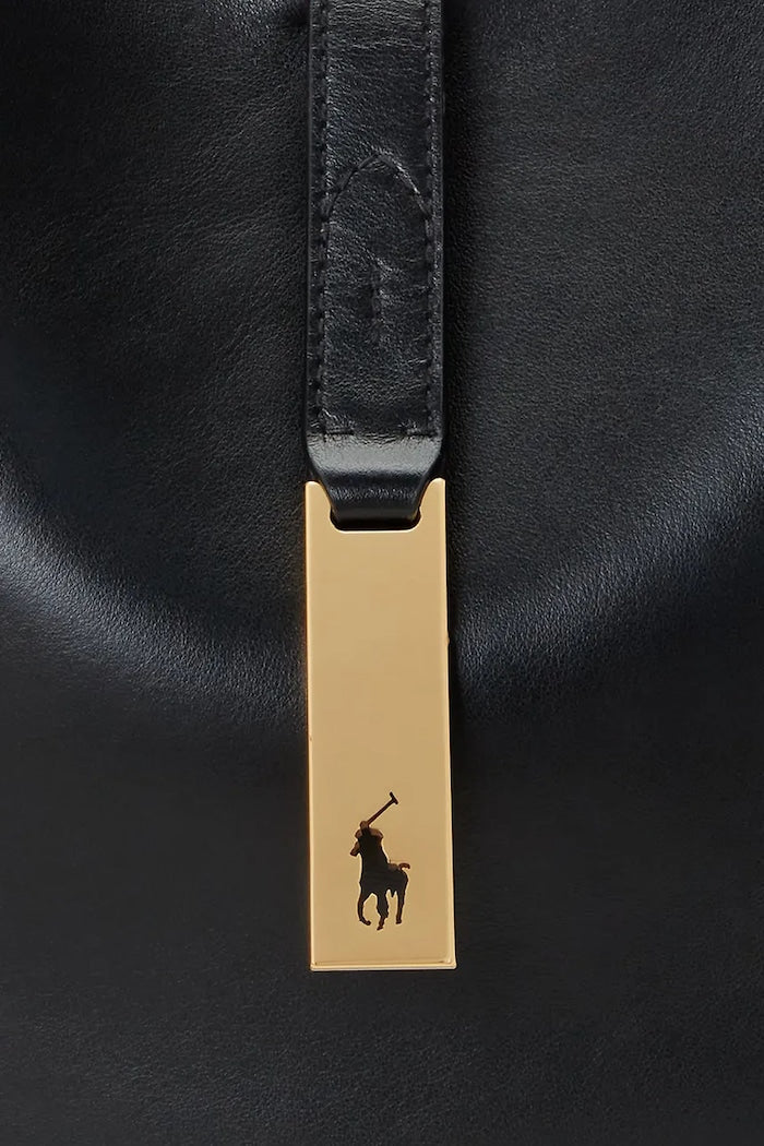 Polo Ralph Lauren Hobo Kožená Kabelka Černá 428944017