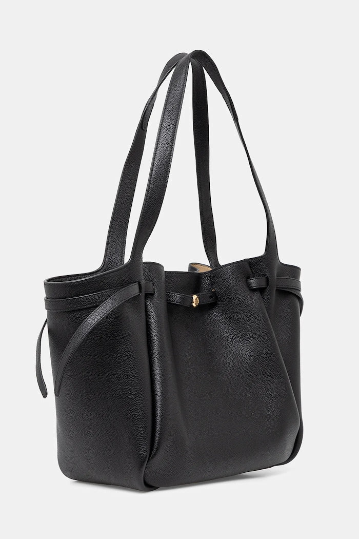Tory Burch Romy Shopper Kožená Kabelka Černá 163388-001