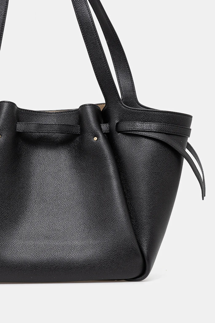 Tory Burch Romy Shopper Kožená Kabelka Černá 163388-001