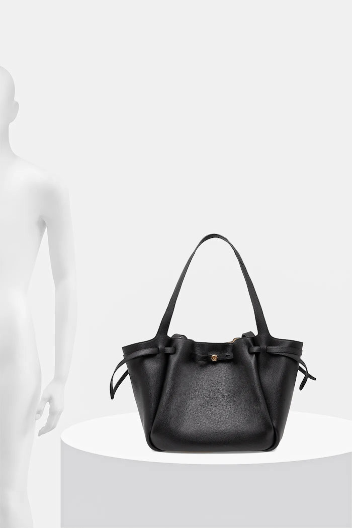 Tory Burch Romy Shopper Kožená Kabelka Černá 163388-001