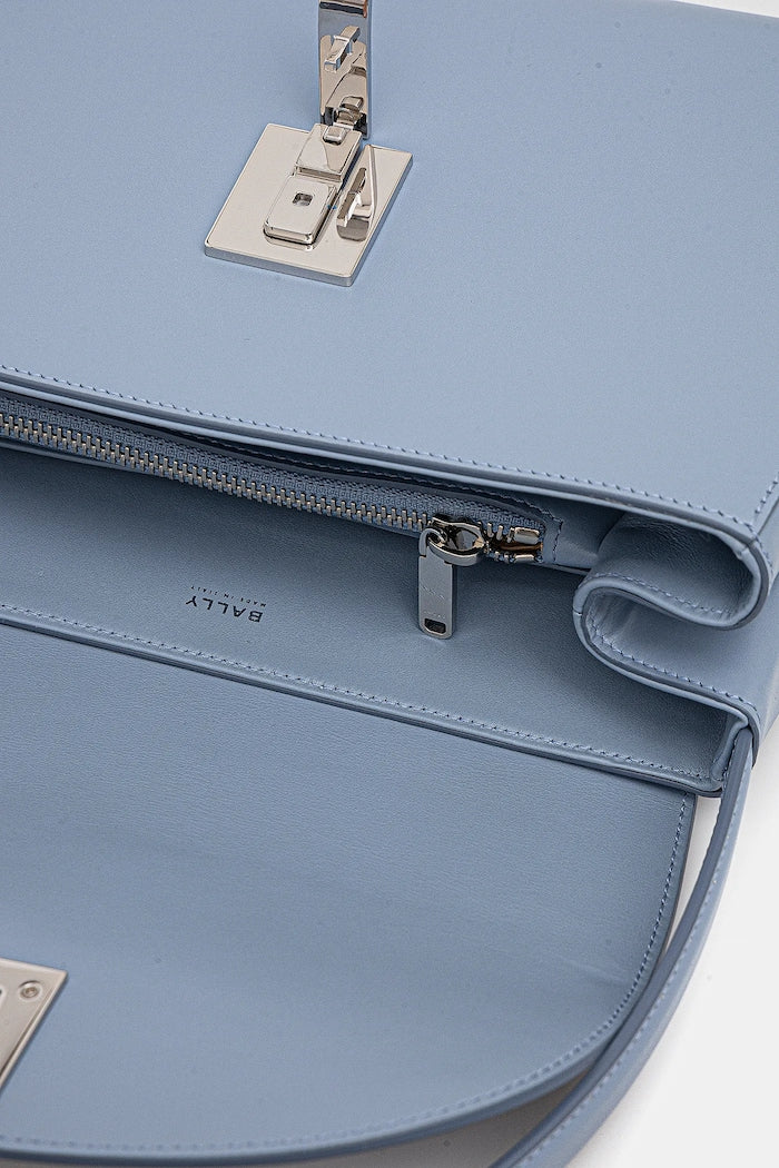Bally Crossbody Kožená Kabelka Modrá WAH01Q