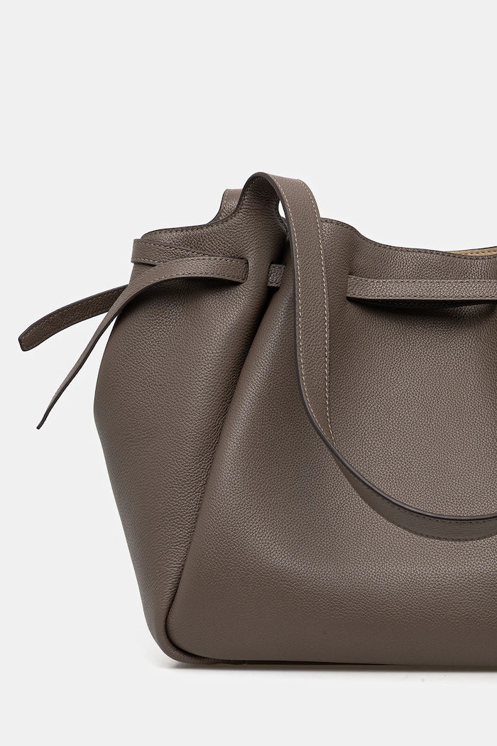 Tory Burch Rommy Shopper Kožená Kabelka Hnědá