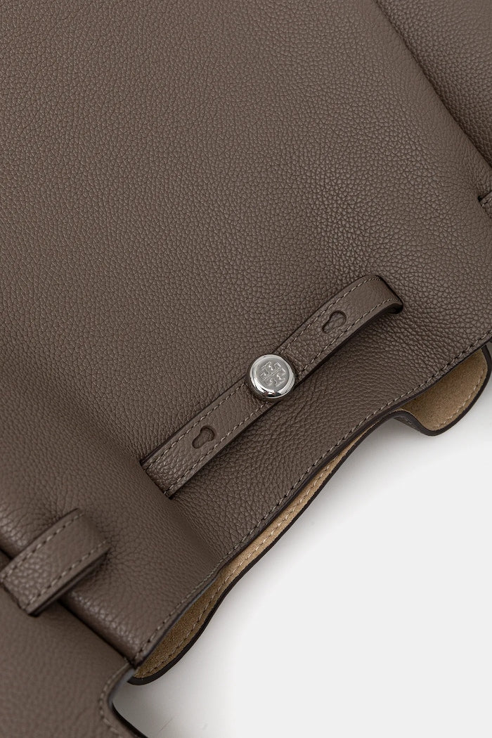 Tory Burch Rommy Shopper Kožená Kabelka Hnědá