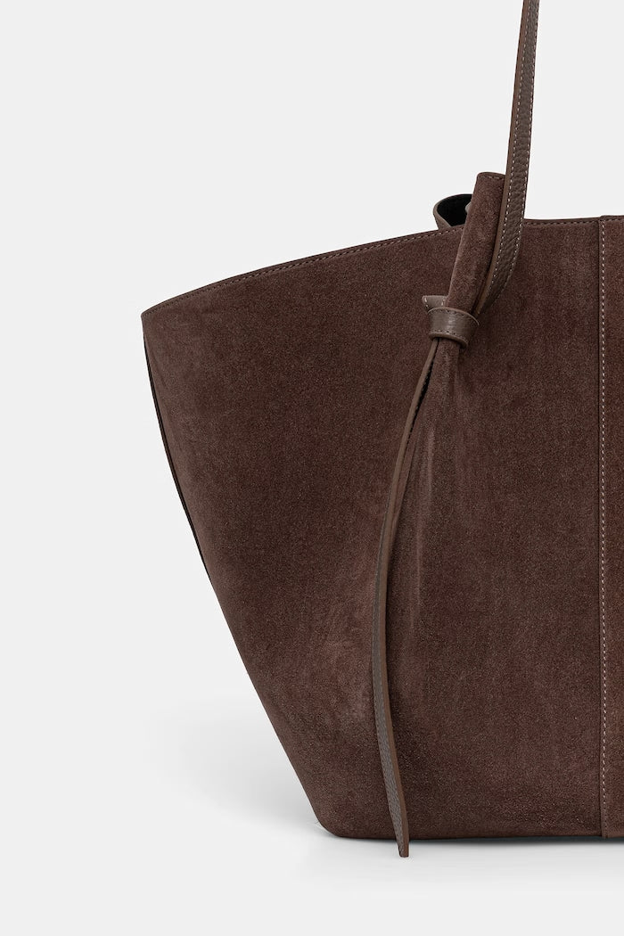 Yuzefi Mochi XL Shopper Semišová Kabelka Hnědá YUZRS26-HB-XLM-S026