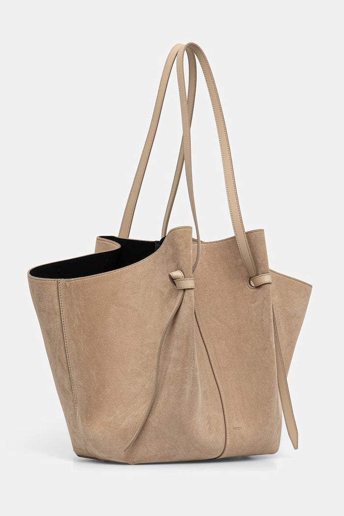 Yuzefi XL MOCHI Shopper Semišová Kabelka Béžová YUZSS26-HB-XLM-S007